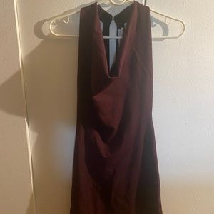 BNWT Cowl neck maroon/wine Urban Outfitters mini dress (xs)